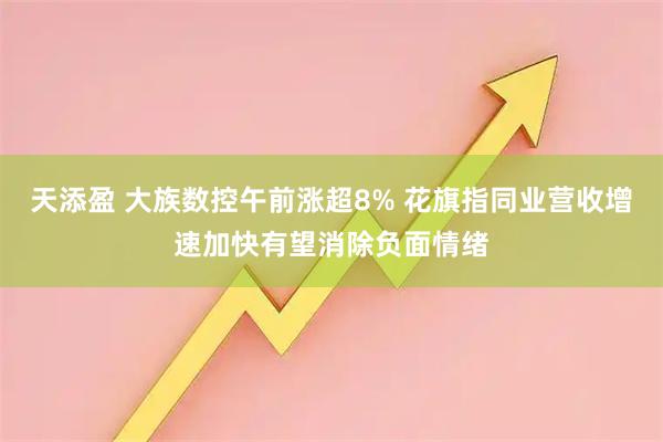 天添盈 大族数控午前涨超8% 花旗指同业营收增速加快有望消除负面情绪